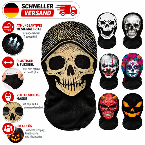 Halloween skelett maske - skelett,