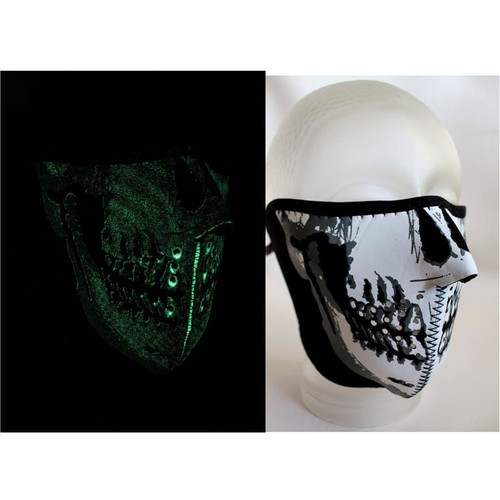 Biker chopper skull face mask - chopper,