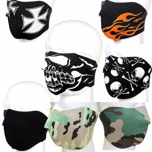 Motorradmaske half face aus - motorradmaske,