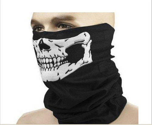 Skull face mask neck gaiter - skull,