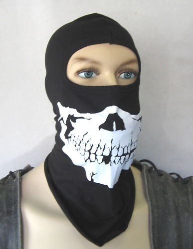 Sturmhaube mit scull skull - sturmhaube,